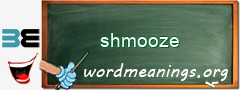 WordMeaning blackboard for shmooze
